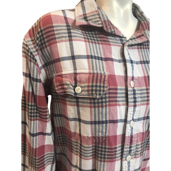 Eddie Bauer Mens Plaid Flannel Shirt Long Sleeve Button Down Casual Workwear - Picture 2 of 7